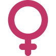 Pink Venus symbol icon