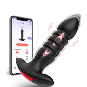 A smart vibrating prostate massager controlled via smartphone app.
